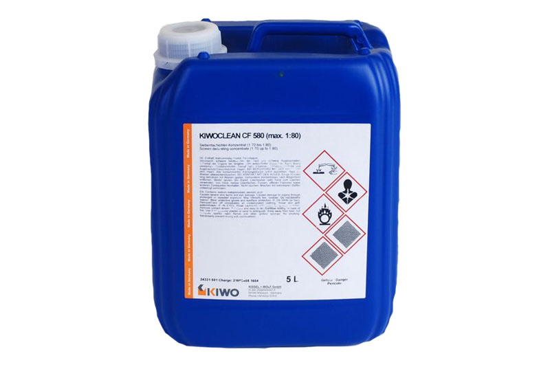 Kiwoclean CF, Pesu ja puhdistus, Kaavioiden,Silkkipaino